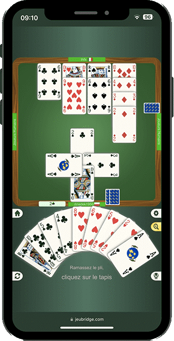 JeuBridge sur smartphone